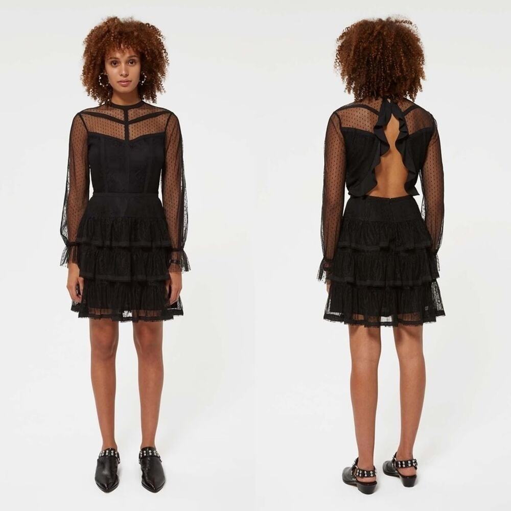 REBECCA MINKOFF Dress Womens 4 Feminine Whimsigoth Party Wedding Guest Chic